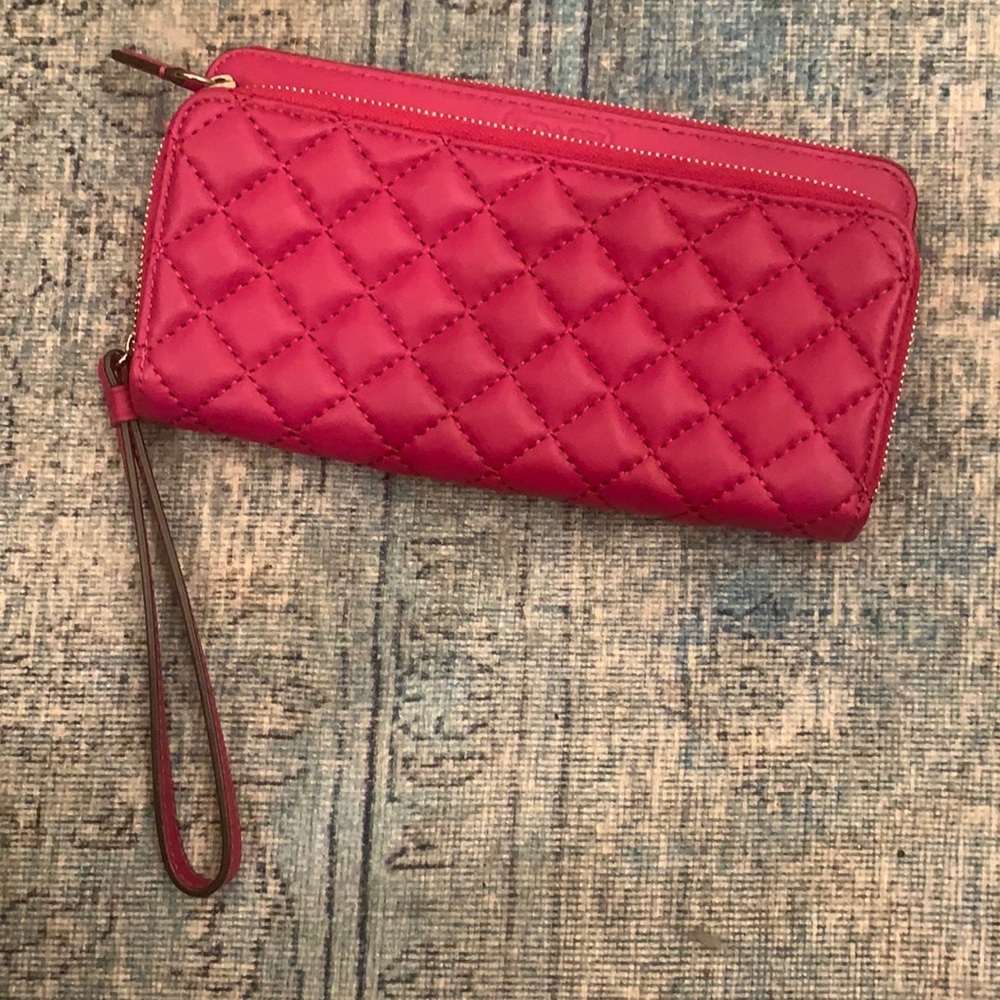 Coach Quilted Magenta Wristlet NWT